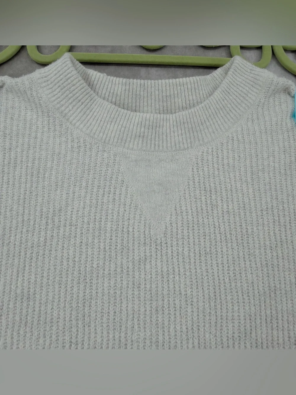aerie Crewneck Sweater - Light Gray/white - Picture 6 of 14